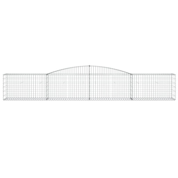 Coș Gabion Arcuit Fier Galvanizat | Barieră Decorativă Grădină
