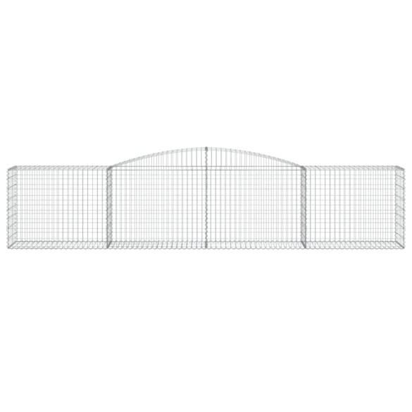 Coș Gabion Arcuit Fier Galvanizat 400x50x80/100 cm
