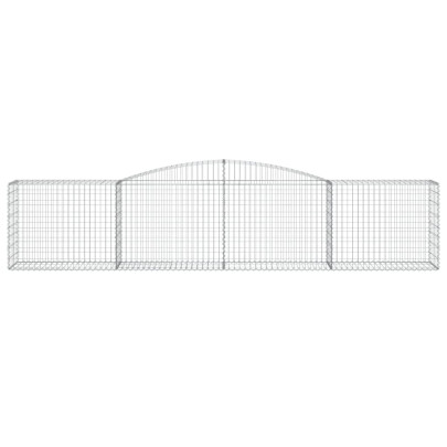 Coș Gabion Arcuit Fier Galvanizat 400x50x80/100 cm