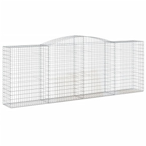 Coș Gabion Arcuit Fier Galvanizat | Barieră Decorativă Grădină 2