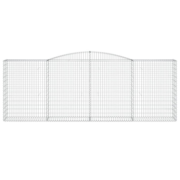 Coș Gabion Arcuit Fier Galvanizat | Barieră Decorativă Grădină