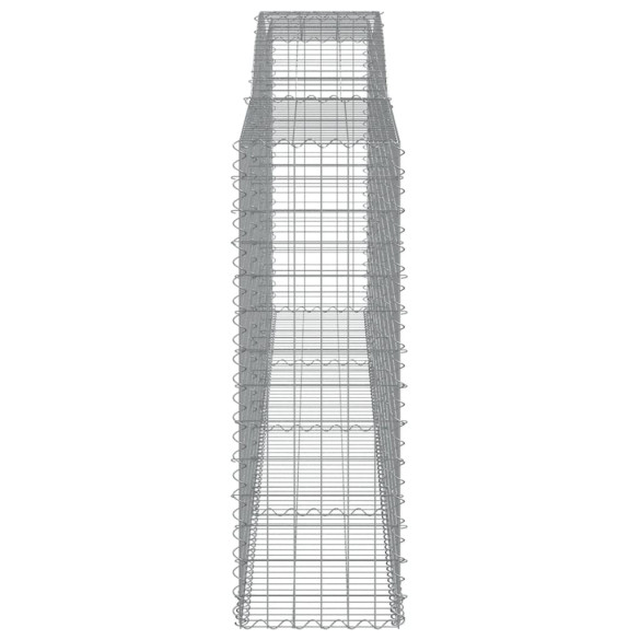 Coș Gabion Arcuit Fier Galvanizat | Barieră Decorativă Grădină