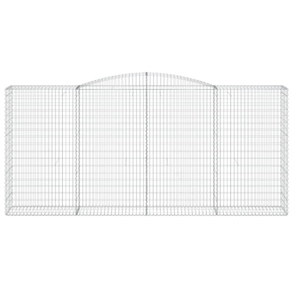 Coș Gabion Arcuit Fier Galvanizat | Barieră Decorativă Grădină