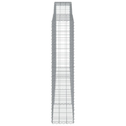 Coș Gabion Arcuit 400x50x220/240 cm Fier Galvanizat