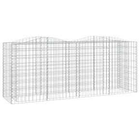 Strat Înălțat Gabion Arcuit 200x50x100 cm - Fier Galvanizat 2