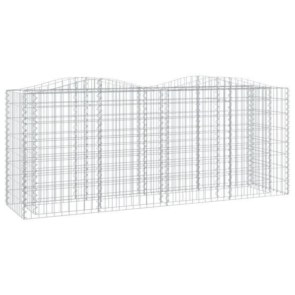 Strat Înălțat Gabion Arcuit 200x50x100 cm - Fier Galvanizat