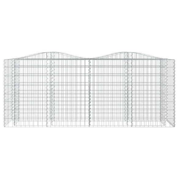 Strat Înălțat Gabion Arcuit 200x50x100 cm - Fier Galvanizat