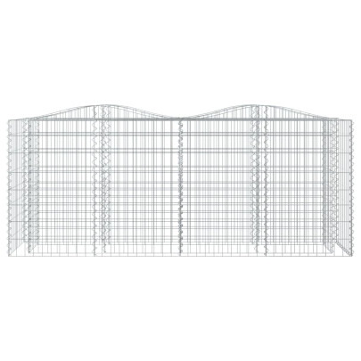 Strat Înălțat Gabion Arcuit 200x50x100 cm - Fier Galvanizat