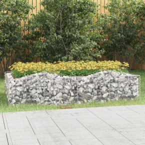 Strat Înălțat Gabion Arcuit 200x100x50 cm - Fier Galvanizat