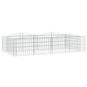 Strat Înălțat Gabion Arcuit 200x100x50 cm - Fier Galvanizat 2