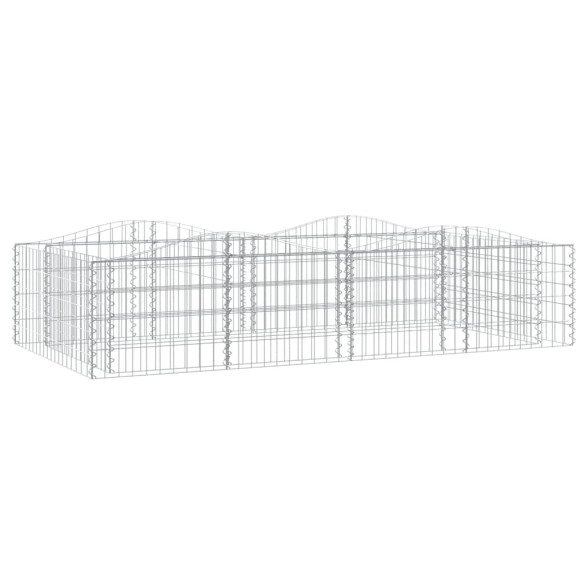 Strat Înălțat Gabion Arcuit 200x100x50 cm - Fier Galvanizat