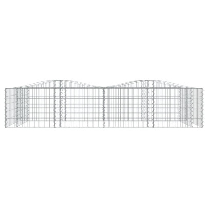 Strat Înălțat Gabion Arcuit 200x100x50 cm - Fier Galvanizat