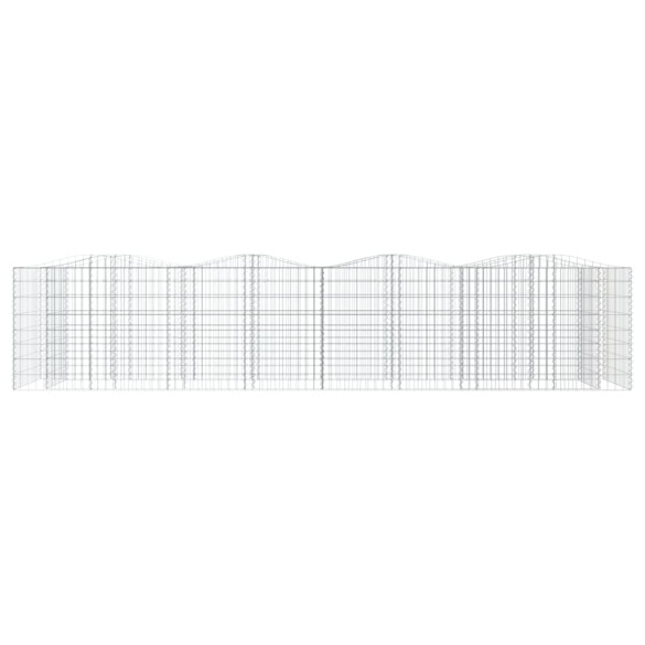 Strat Înălțat Gabion Arcuit 400x100x100 cm - Fier Galvanizat
