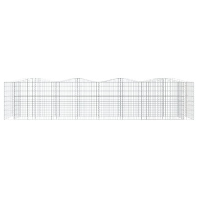 Strat Înălțat Gabion Arcuit 400x100x100 cm - Fier Galvanizat