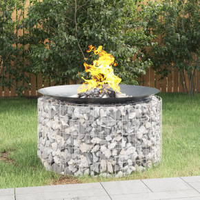 Vatră Foc Gabion 100cm - Fier Galvanizat | Livrare Gratuită