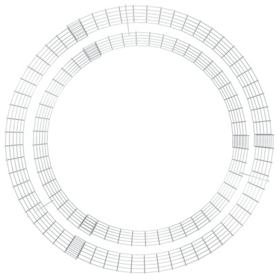Vatră Foc Gabion 100cm - Fier Galvanizat | Livrare Gratuită