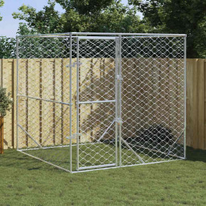 Padoc Câini Exterior 2x2x2m Oțel Galvanizat - Livrare Gratuită