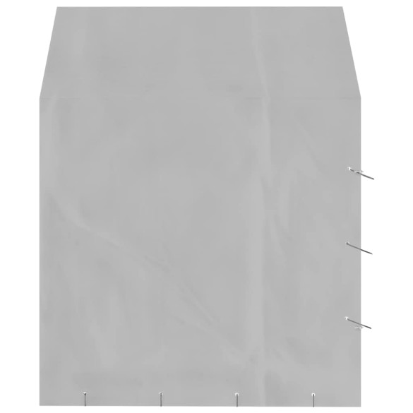 Padoc Exterior 2x2x2,5m Acoperiș Argintiu - Oțel Galvanizat