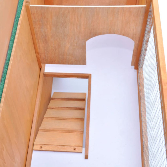 Cușcă Exterior Iepuri Lemn - Adăpost Animale Mici - 90x45x80 cm