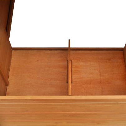 Coteț Păsări Lemn cu Cuibar - Adăpost Exterior Găini