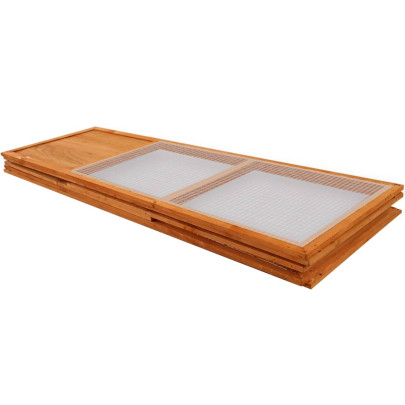 Cușcă Pliabilă din Lemn pentru Animale de Exterior