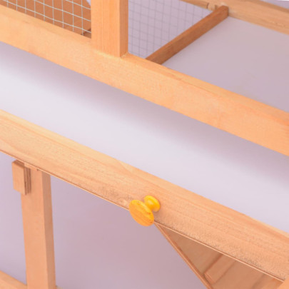 Cușcă Exterior Iepuri - Lemn Brad | Livrare Gratuită