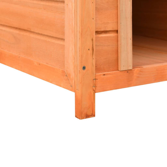 Cușcă Câine Lemn Masiv Pin Brad - 72x85x82 cm | Livrare Gratuită