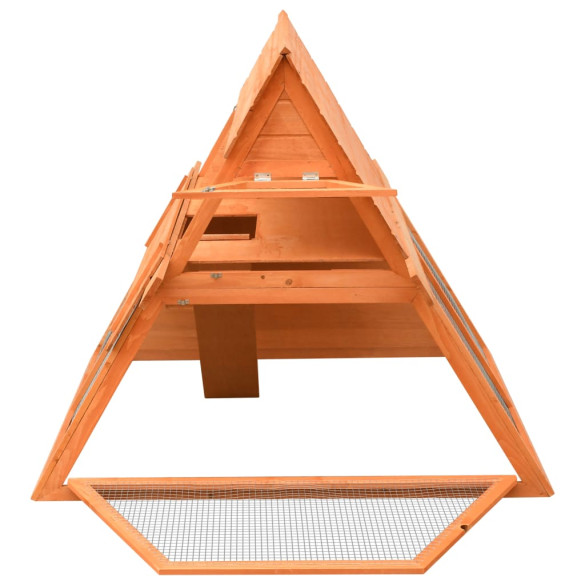 Cușcă Iepuri Lemn Masiv 152x128x108 cm - Livrare Gratuită