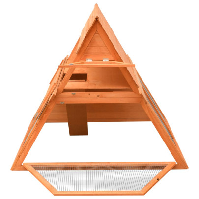 Cușcă Iepuri Lemn Masiv 152x128x108 cm - Livrare Gratuită