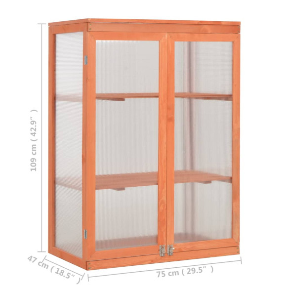 Seră lemn 75x47x109 cm - Livrare Gratuită Seră lemn 75x47x109 cm - Livrare Gratuită