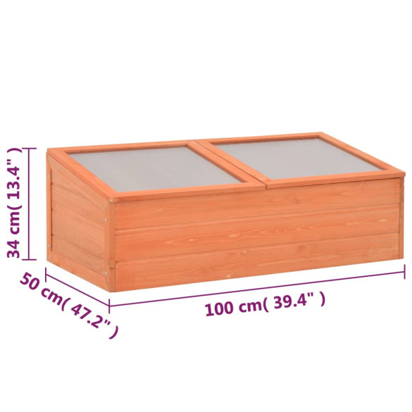 Seră Lemn 100x50x34 cm - Livrare Gratuită România Seră Lemn 100x50x34 cm - Livrare Gratuită România