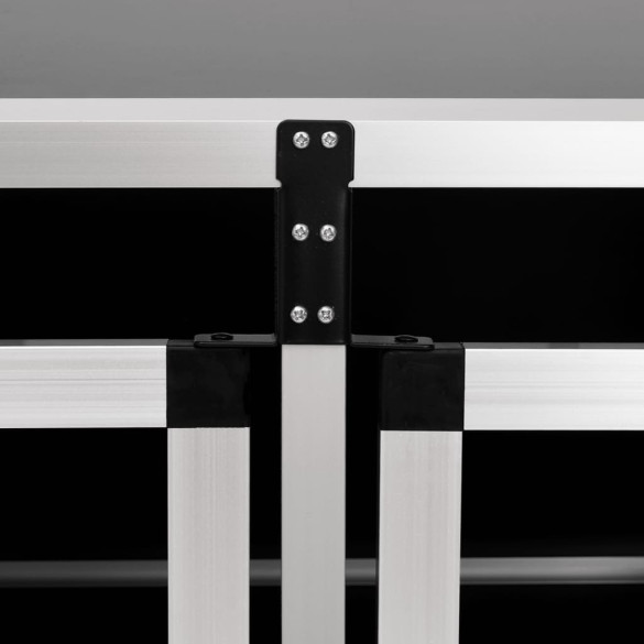 Cușcă Câini Dublă Ușă - 89x69x50 cm | Livrare Gratuită