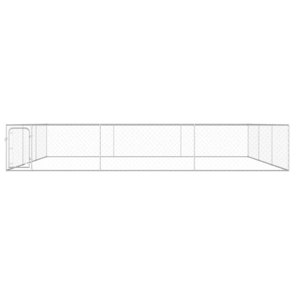 Padoc Câini 6x6m - Oțel Galvanizat | Livrare Gratuită