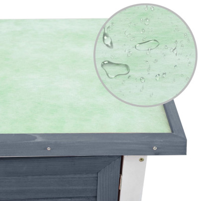 Cușcă Iepuri Exterior Lemn Masiv - 90x45x80 cm - Livrare Gratuită