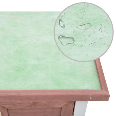 Cușcă Iepuri Exterior - 4 Uși - Lemn - Maro - Livrare Gratis