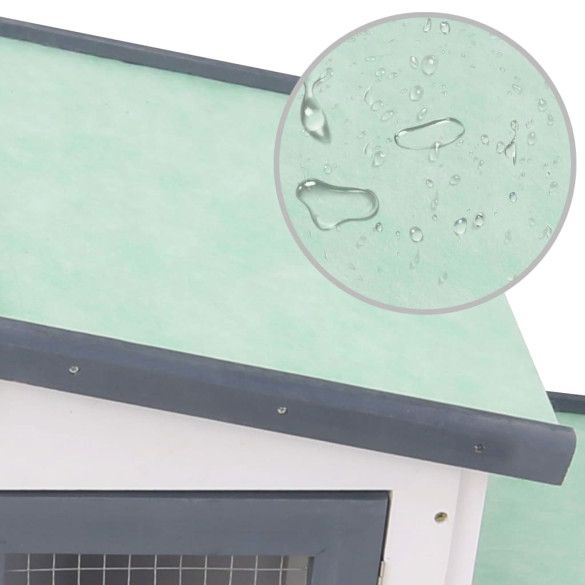 Cușcă Mare Iepuri Exterior - Lemn Masiv, 204x45x85 cm