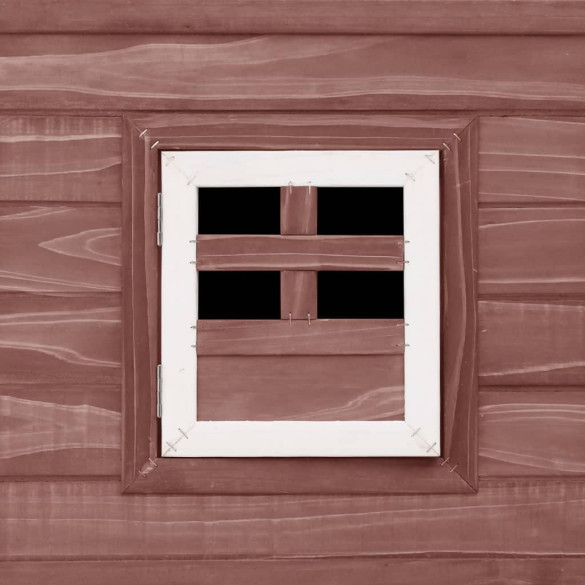 Coteț păsări de exterior - casă găini cu 1 cuibar - maro - lemn