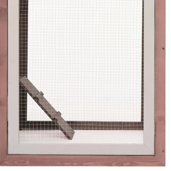 Coteț Păsări Cafeniu - Lemn Masiv Pin & Brad - 170x81x110 cm