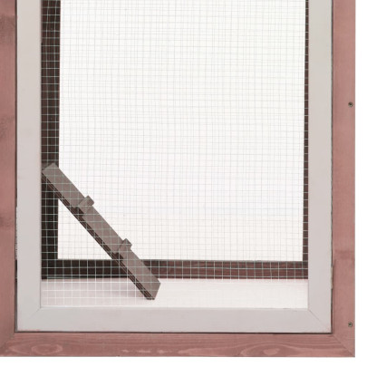 Coteț Păsări Cafeniu - Lemn Masiv Pin & Brad - 170x81x110 cm