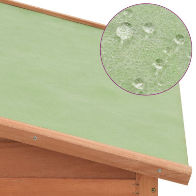 Coteț Găini Lemn Masiv cu Zonă Cuibărit | Livrare Gratuită