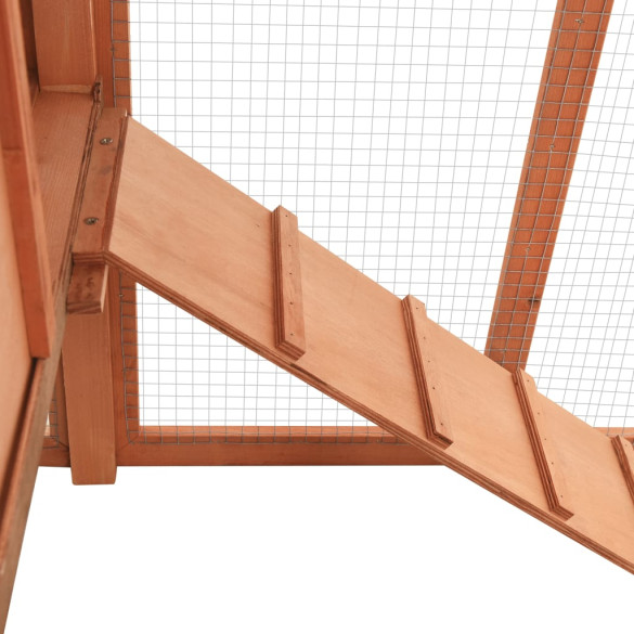 Coteț Găini Lemn Masiv cu Zonă Cuibărit | Livrare Gratuită