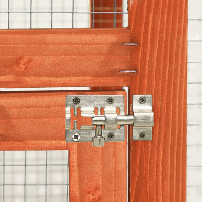 Cușcă Iepuri Lemn Masiv - 140x63x120 cm - Livrare Gratuită