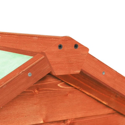 Cușcă Iepuri Lemn Masiv - 140x63x120 cm - Livrare Gratuită