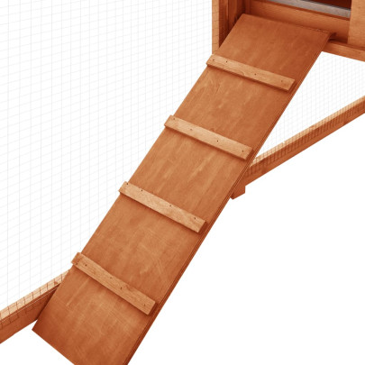 Cușcă Iepuri Exterior Lemn - Spațiu Joc Mare - Livrare Gratuită