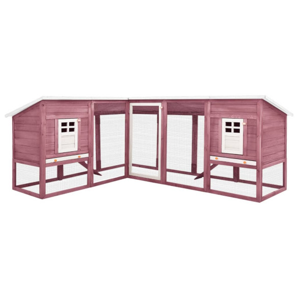 Cușcă Iepuri Exterior din Lemn Brad - Spațiu Joacă