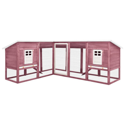 Cușcă Iepuri Exterior din Lemn Brad - Spațiu Joacă