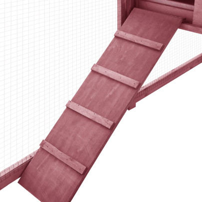 Cușcă Iepuri Exterior din Lemn Brad - Spațiu Joacă