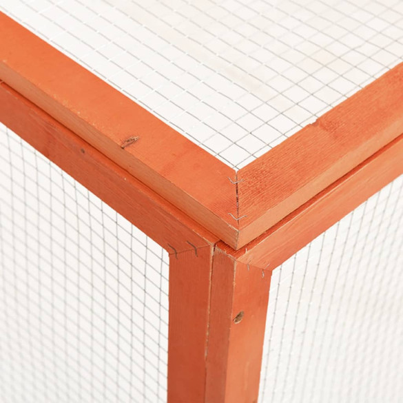 Cușcă Iepuri Lemn Masiv - Habitat Natural 124x120x60cm