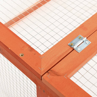 Cușcă Iepuri Lemn Masiv - Habitat Natural 124x120x60cm