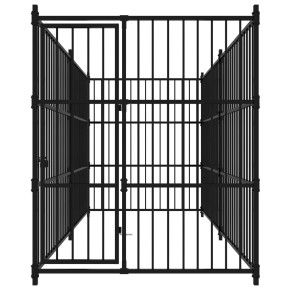 Padoc Câini Exterior 300x150x185 cm - Oțel Rezistent 2
